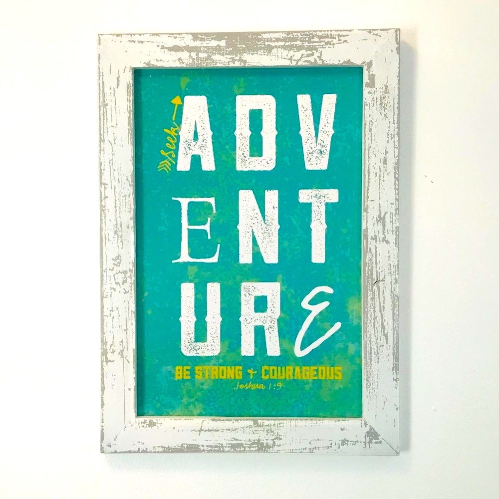 Seek Adventure Wall Art NWT
